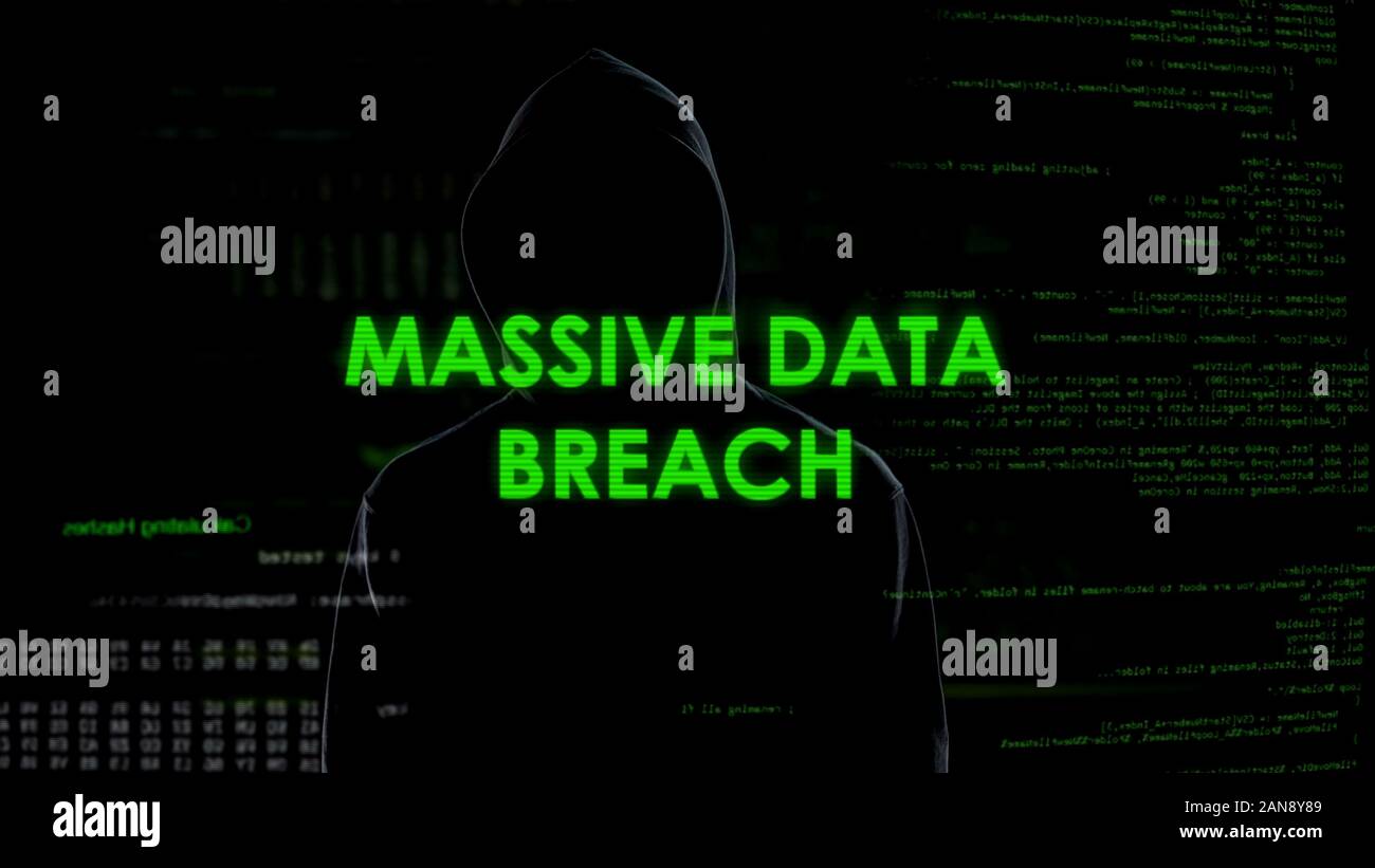 Violation de données massives, criminel professionnel la réussite de la copie d'informations Banque D'Images