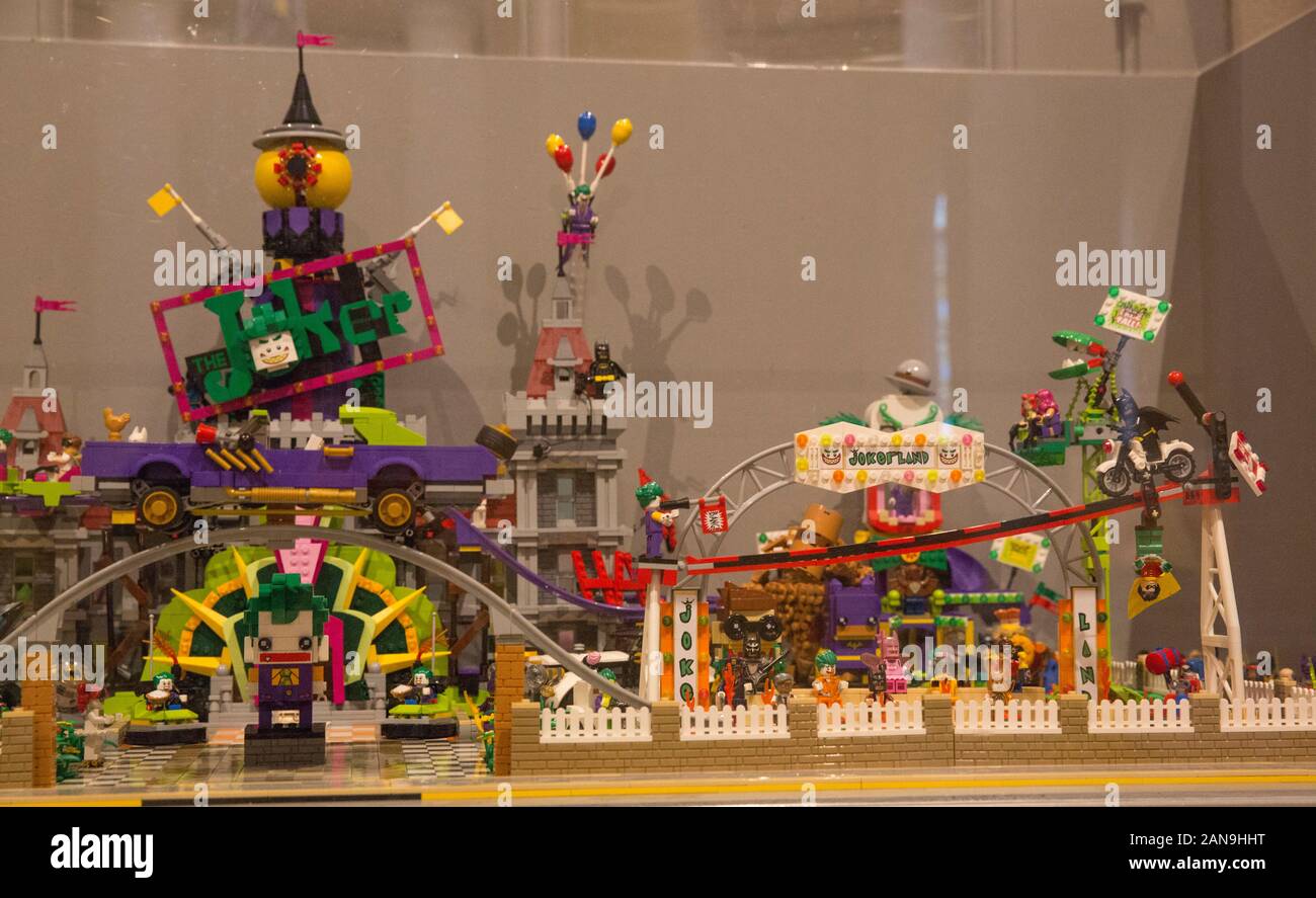 Les briques LEGO DANS LES FILMS EXPOSITION À Versailles, France Banque D'Images