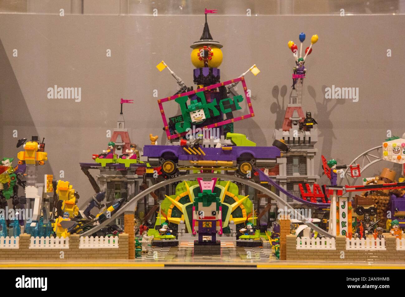 Les briques LEGO DANS LES FILMS EXPOSITION À Versailles, France Banque D'Images