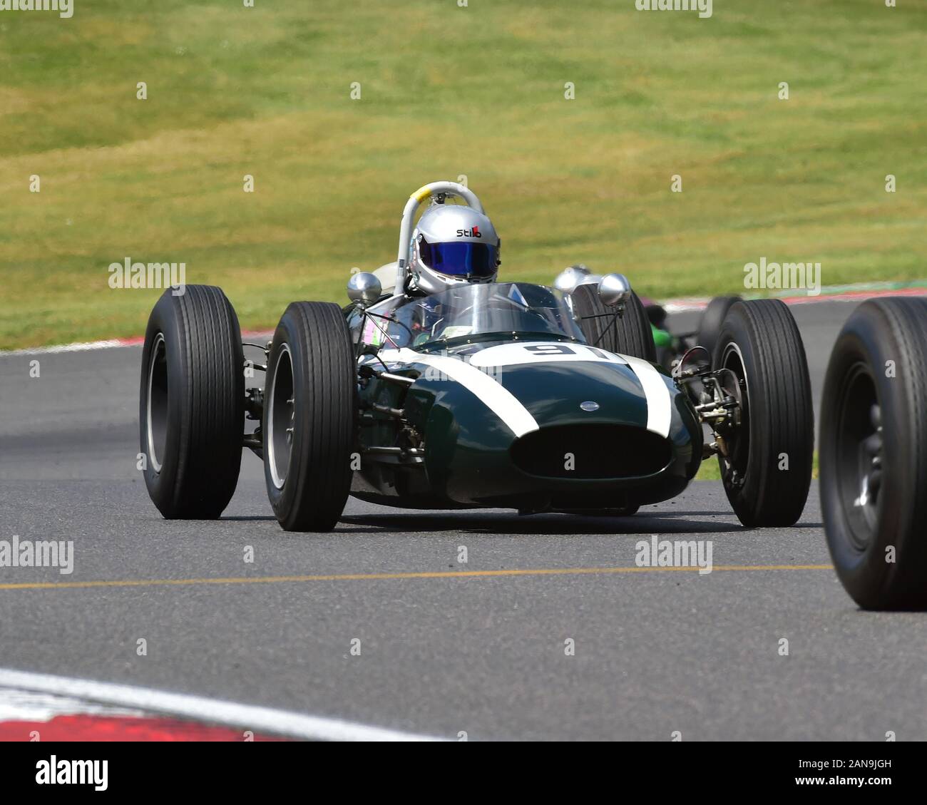 Drake, Chris Cooper T53, HGPCA Pré '66, Grand Prix Historique de l'Association des voitures, des légendes de Brands Hatch SuperPrix, Brands Hatch, juin 2019, HSCC, voitures, Banque D'Images