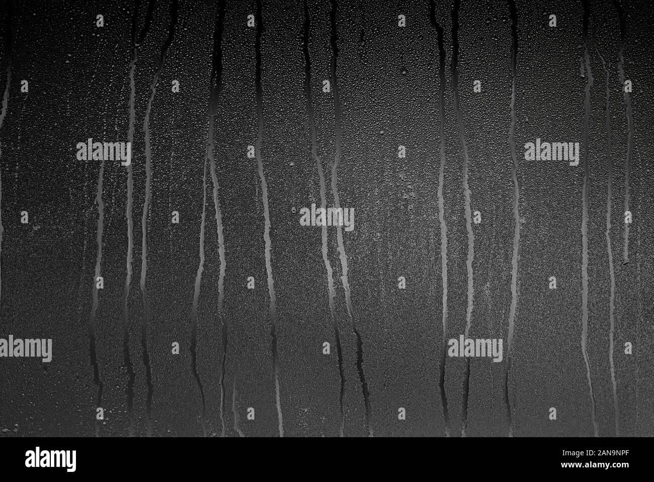 Condensat de verre avec fenêtre, en vapeur et eau comme arrière-plan ou de texture Banque D'Images
