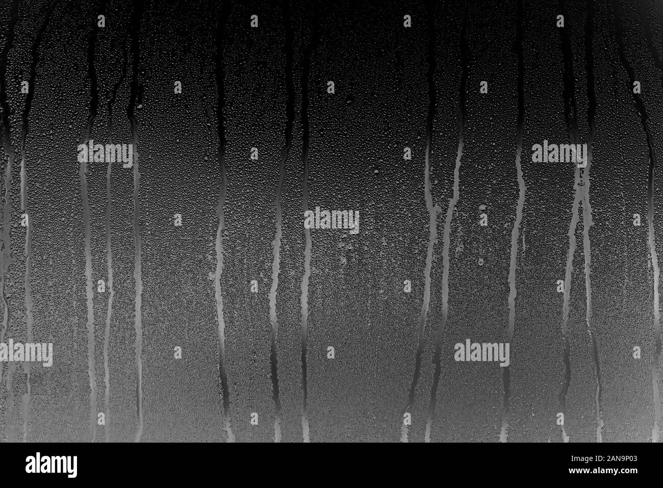 Condensat de verre avec fenêtre, en vapeur et eau comme arrière-plan ou de texture Banque D'Images