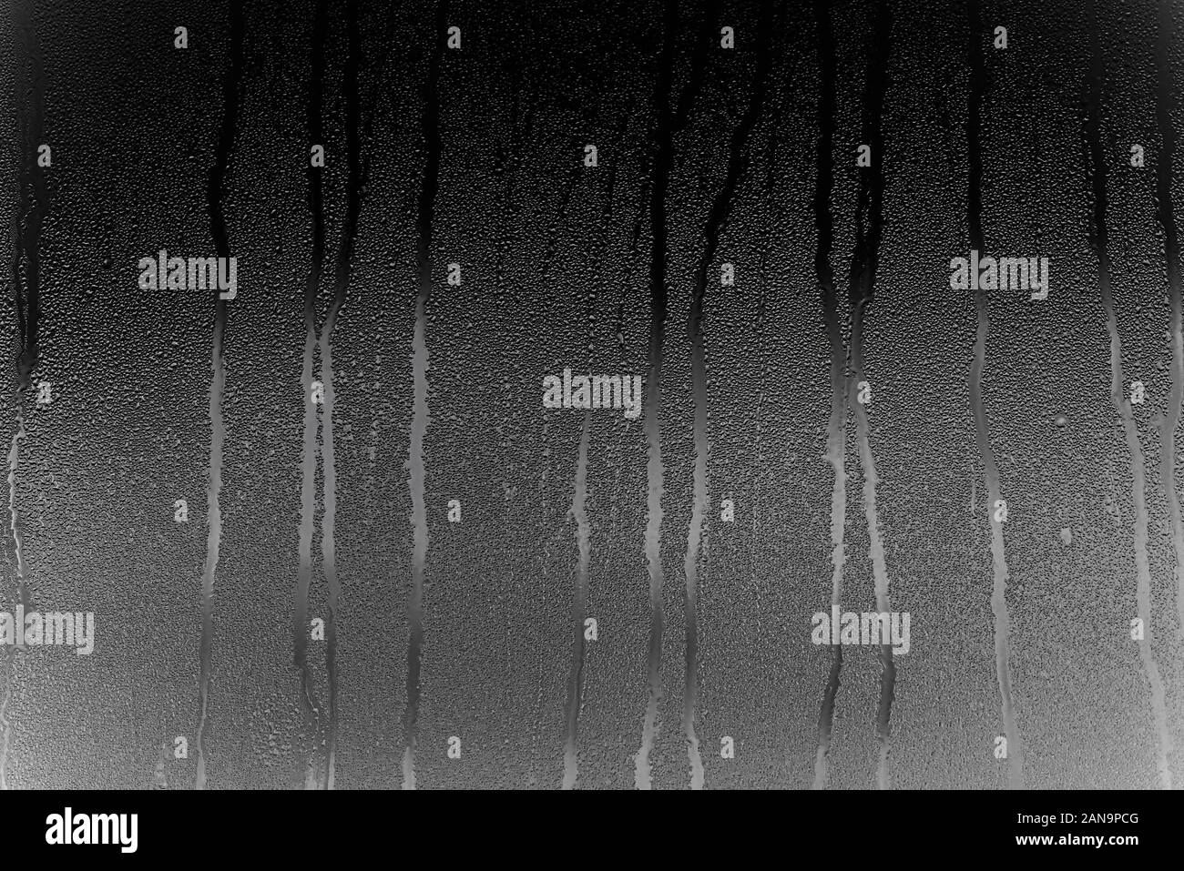 Condensat de verre avec fenêtre, en vapeur et eau comme arrière-plan ou de texture Banque D'Images