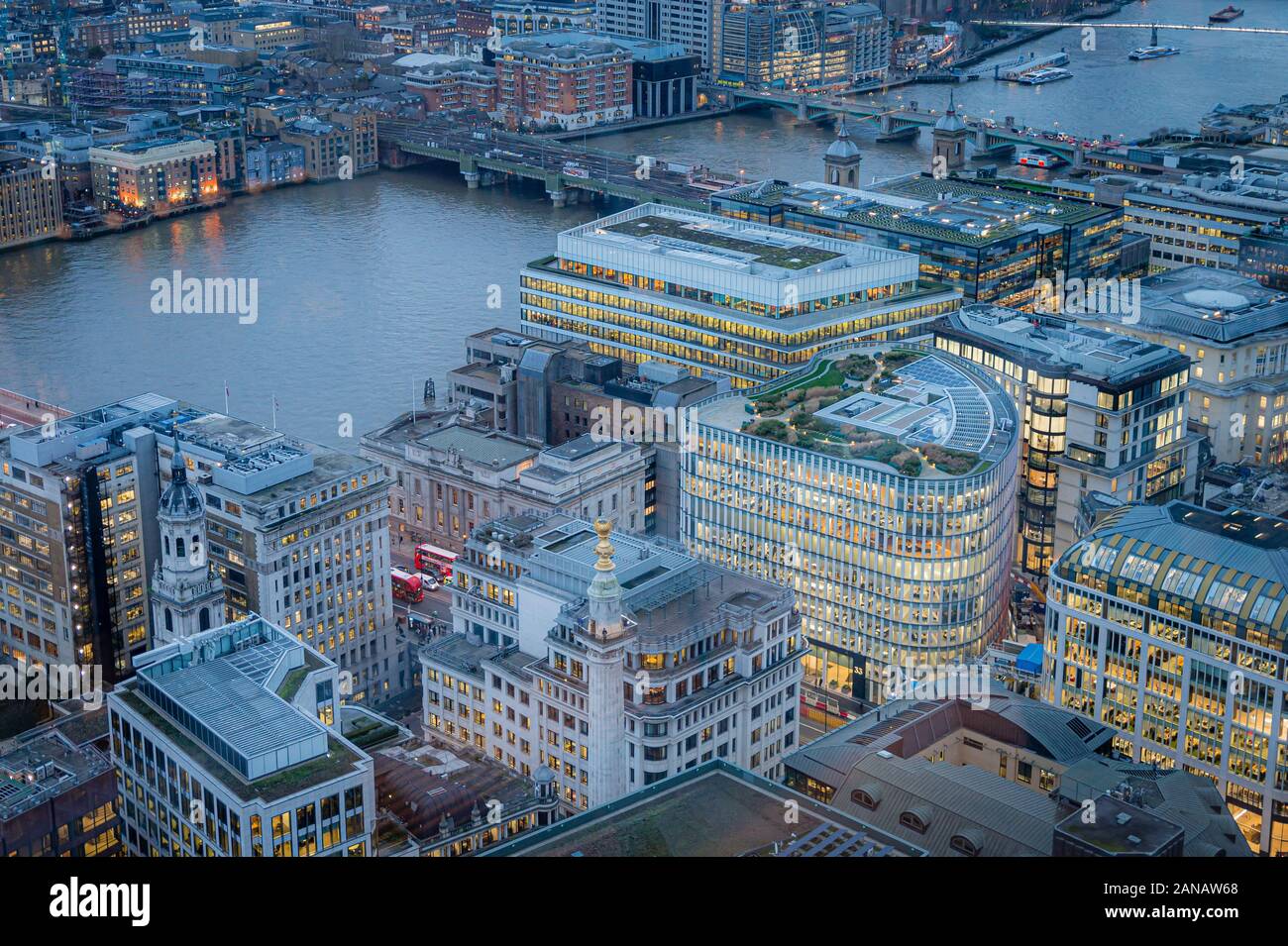 La vue de Sky Garden, Londres, Royaume-Uni Banque D'Images