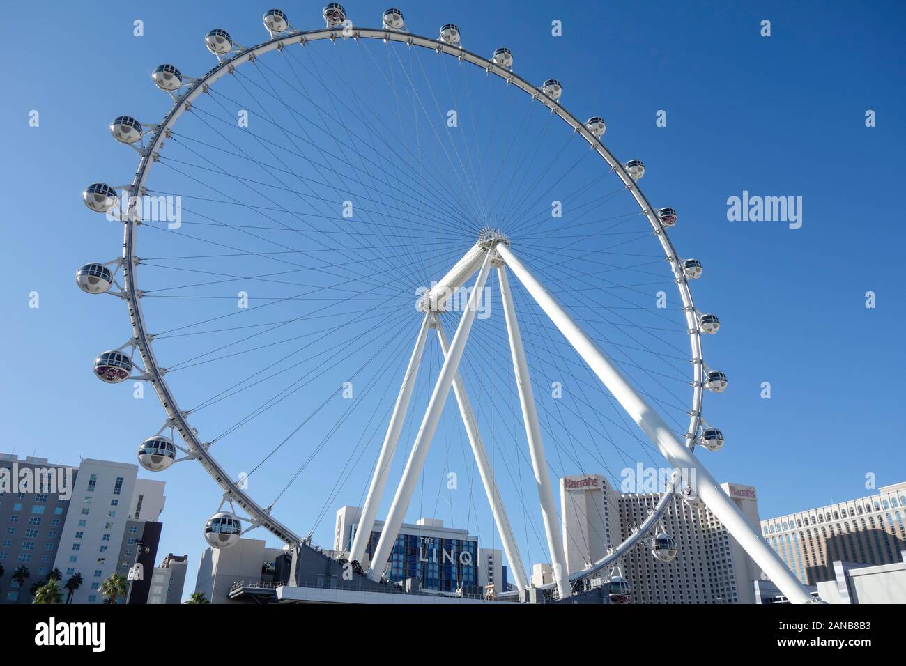 La Grande Roue High Roller à Las Vegas, Nevada. Banque D'Images