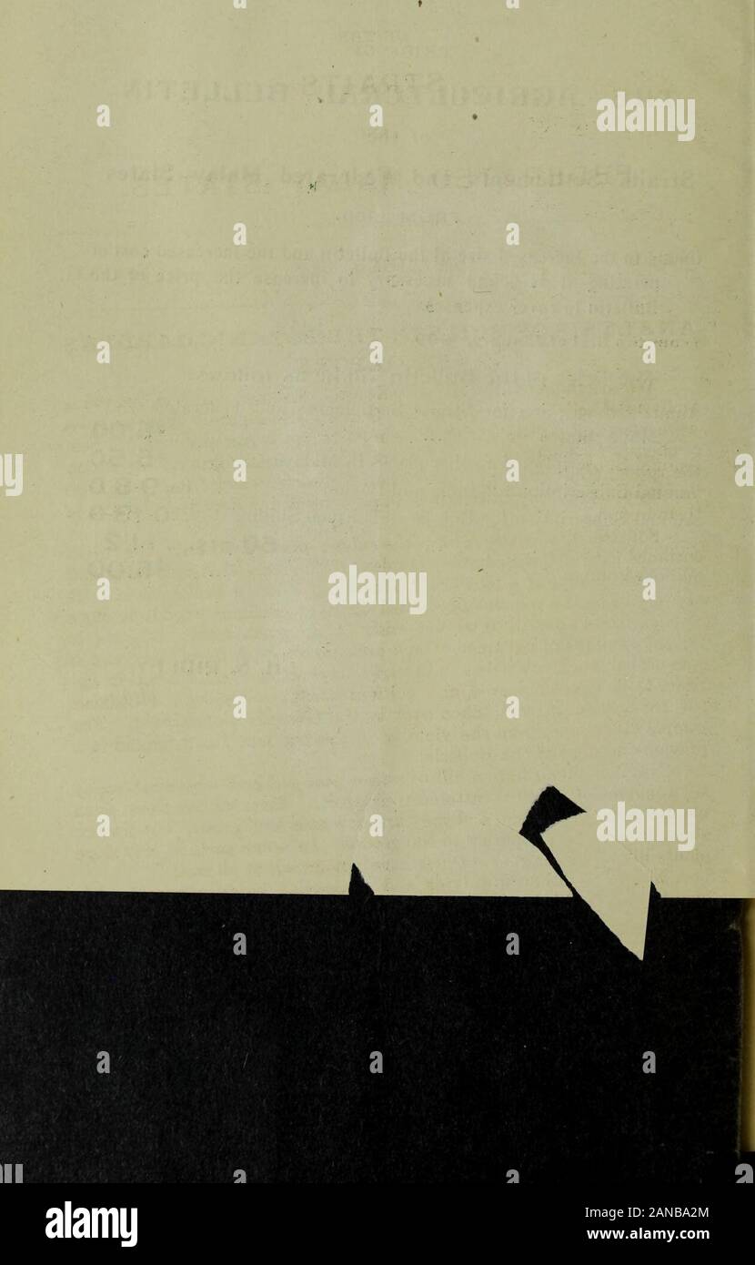 Bulletin agricole du détroit et la Federated Malay série StatesNew . ts ... ... 640 16. Lewis et tourbes Rapports en caoutchouc ... ... ... ... 644 17. La météo ... ... ... ... ... 646 à être achetés à des jardins botaniques, de Singapour, ou fromMessrs. Kelly & Walsh, limitée.no 32 Raffles Place, et 194 Orchard Road, à Singapour. Singapour : Imprimé au Methodist Publishing House. Prix DU BULLETIN agricole de l'Établissements des Détroits et États malais fédérés À PARTIR DE 1909. En raison de l'augmentation de la taille du Bulletin et le coût accru il ofprinting inerease est trouvé nécessaire de Banque D'Images