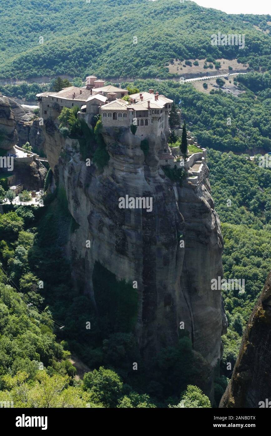 Les Météores Grèce Thessalie Monastère Aghia 08/07/2019 Banque D'Images