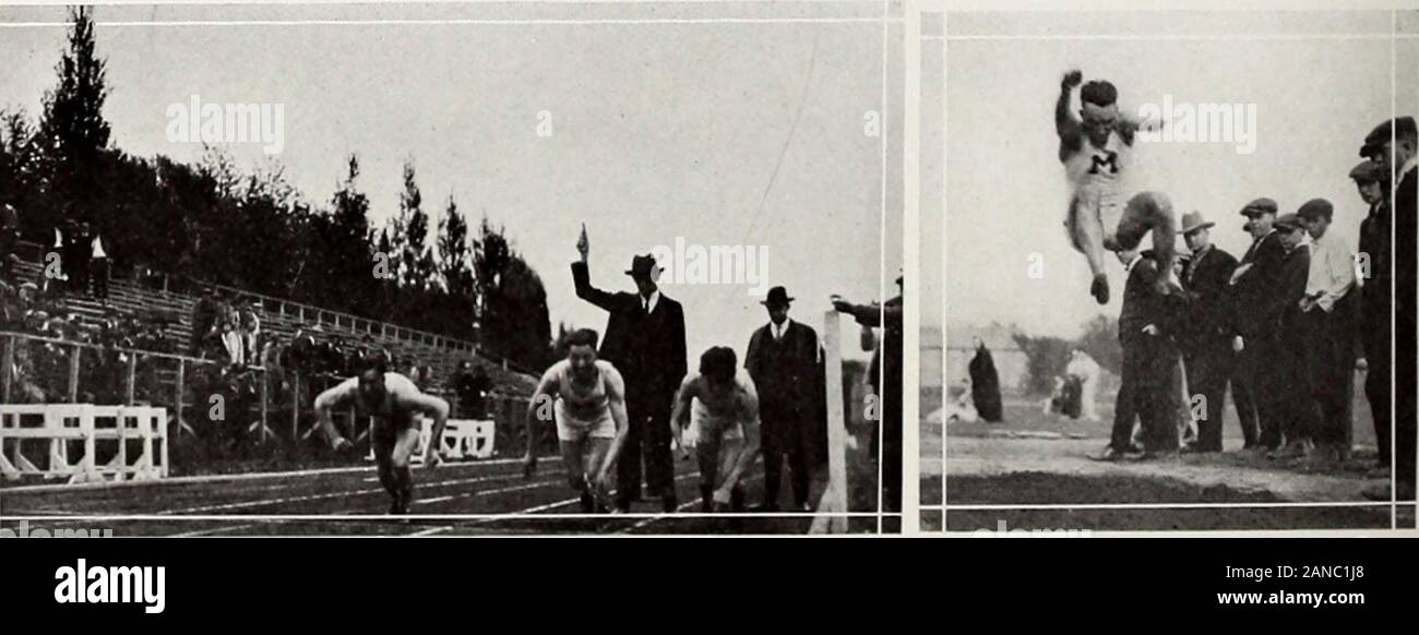 Savitar . WaddellHigh ^saut poids Doug ^hleet Ualley Missouri ST. LOUIS, le 28 mai 1921 New York 37 Missouri Kansas 2g 2T Cas Première Deuxième Troisième enregistrement 120-yd. Des obstacles. . .Wright (N) Bradley (K) (M):15-100 yd. Dash Paulu (G) Smith (N) Woestemever (K):10-l/5 Run One-Mile Watson (KA) Graham (A) Mitchell (A) 4:22-2/5 43n Shot-Put Dale (N) Kremer (W) Sandefur (K) 440-yd. Dash O (K) Waoelters Spomer (N) (A):5 0-3/5 220-yd. Obstacles bas. Wright (N) (M) Riley (KA):25-g/5220-yd Dash Paulu (G) E. Smith (N) Woestemeyer (K):21-4/5 Half-Mile Run Webb (A) et Mc Birney (A Banque D'Images