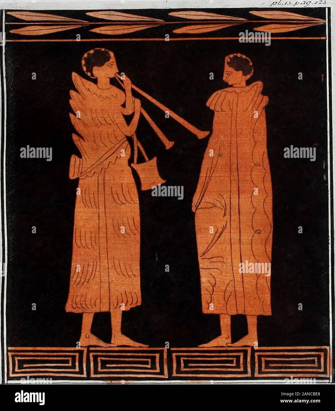 Collection d'étrusque, antiquités grecques et romaines du cabinet de l'honorable William Hamilton . son temps, et de cent trente huit après l'Euchirus . La petite progrefsthe avait fait de l'art montre clairement que cette fpace extenfive,n'est pas trop et qu'il y a peut-être une bien plus grande différence entre la douleur-ting de Elotas et que de la chasse, qu'il y a entre l'lat-ter et celui d'Euchirus , il y a eu un alfo inscrivez bien greaterinterval tbofe entre fois , qui selon mes calculs doit être fomething plus que le double . Euchirus isoho a inventé la peinture était con Banque D'Images