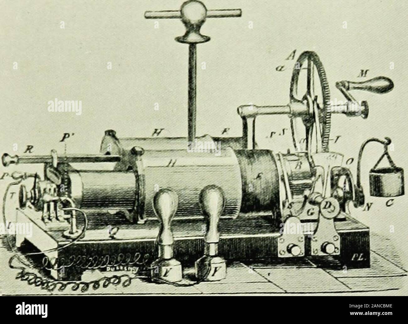 Un essai sur l'histoire de l'électrothérapie et de diagnostic ; . La bobine d'induction Duchennes Velectrisation localsec {se coucher, 1855). faveur de guérisons miraculeuses ; et c'était décidément ceux qui disconcertingto avait prononcé certains cas désespérément incurablethat ils devraient être trouvés sur le marche des hôpitaux. Duchenne progressivement réussi à faire son chemin, et hissincerity et sérieux de but ont été reconnus ; mais l'histoire de l'électrothérapie 95 était plus recherché, à savoir, un presentmentof lucide et énergique de son travail. En cela, il était aidé par son ami, qui était,Trousseau que Garrison a dit, un homme de grande pers Banque D'Images