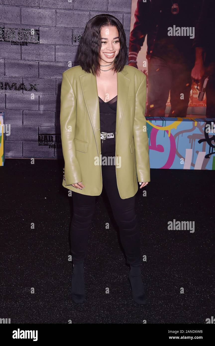 HOLLYWOOD, CA - le 14 janvier : Ella Mai assiste à la première de Columbia Pictures' 'Bad Boys pour la vie" au théâtre chinois de Grauman le 14 janvier 2020 à Hollywood, Californie. Banque D'Images