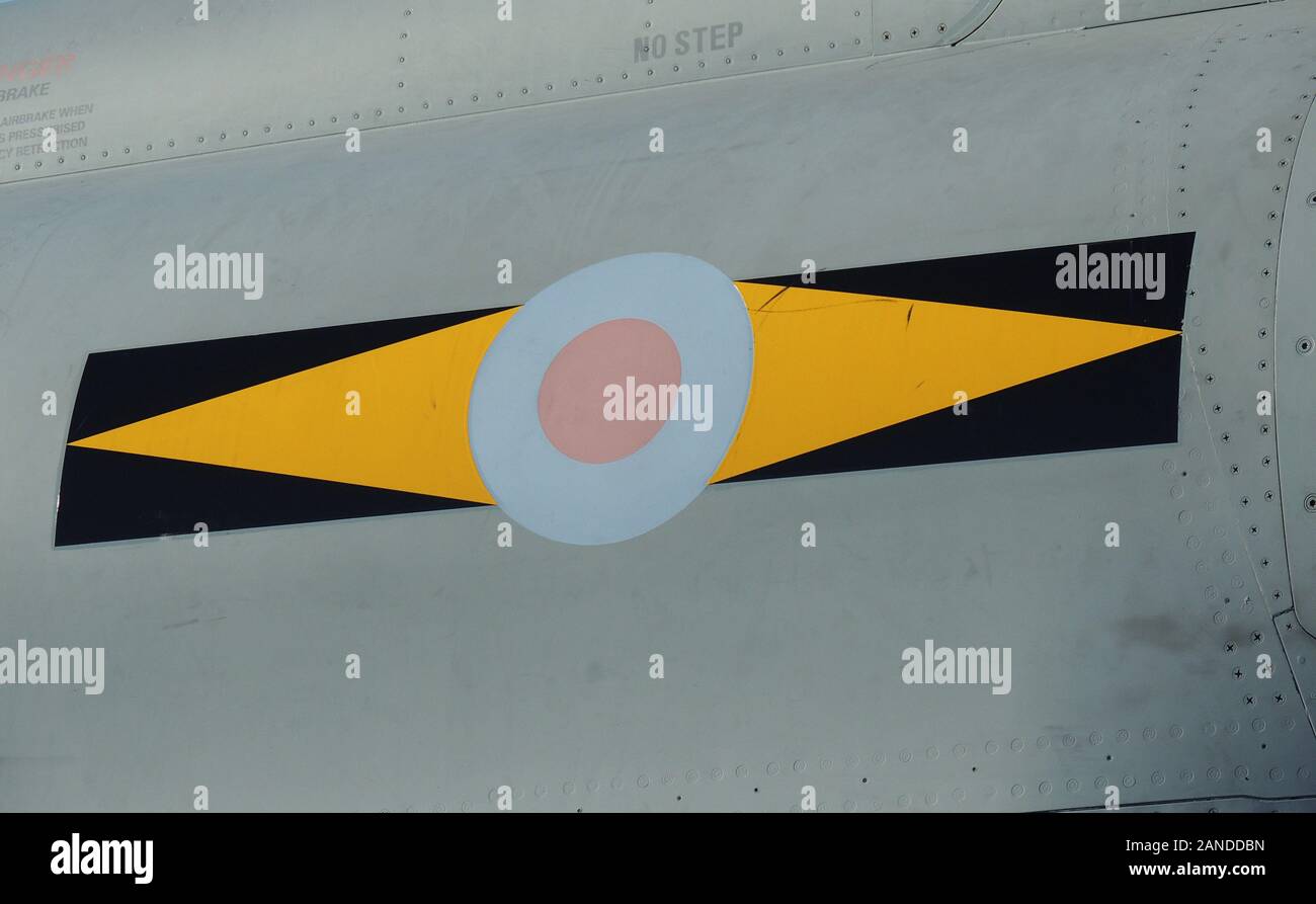La cocarde et les insignes de l'escadron du 11 e Escadron de la Royal