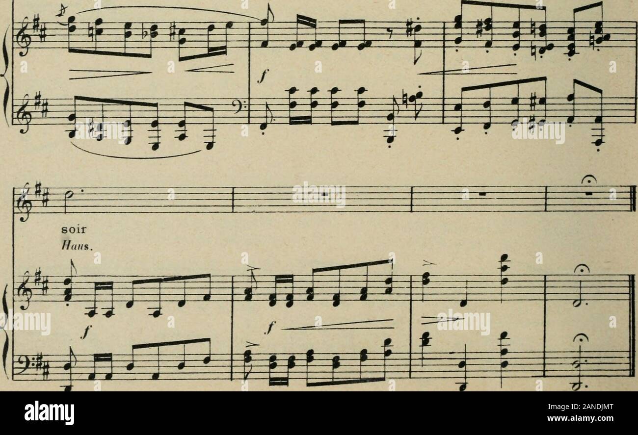 50 mélodies : chant et piano . r p p p  ^ Cd tu mour  ^pairif maccom n o - &Lt ;/ ? Gne ffiiit ! - Un mourden   mof/ traf ic-voi le&lt ;/itdcli ich rn. ^ d-i A MA FIANCÉE TR OP. 25 - N ! Je RUCKERT Ave", âme, animé (innif/,lebhaft) Piano Chant Banque D'Images