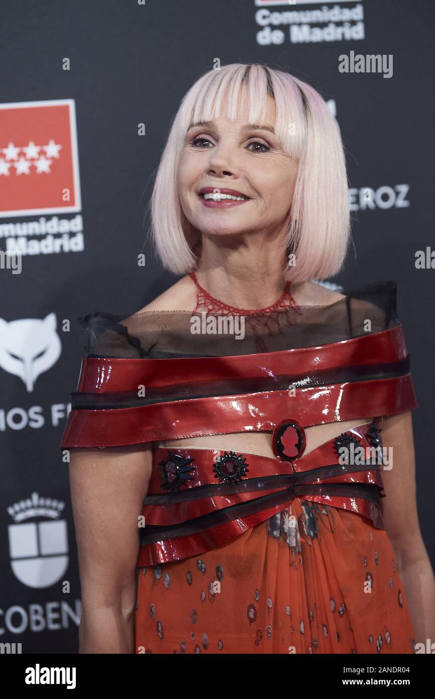16 janvier 2020, Madrid, Espagne : Victoria Abril assiste à la remise des Prix 2020 Taib Tapis Rouge au Teatro Auditorio Ciudad de los Reyes le 17 janvier 2020 à Alcobendas, Espagne (Image Crédit : © Jack Abuin/Zuma sur le fil) Banque D'Images