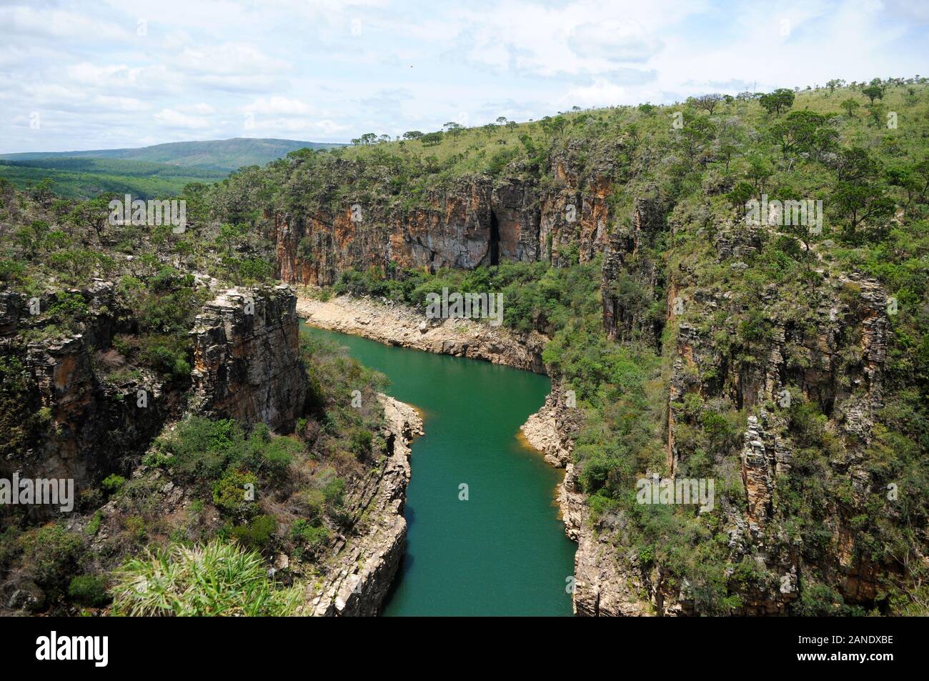 Capitólio, Minas Gerais, Brésil, 27 Novembre 2019. Belvédère des canyons, près de la ville de Capitólio dans l'état de Minas Gerais Banque D'Images
