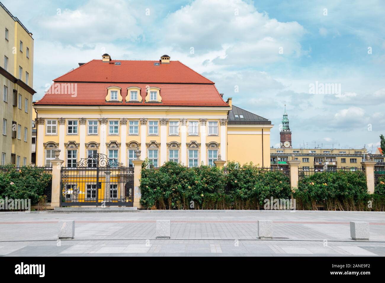 Palais royal de style baroque dans l'architecture de Wroclaw, Pologne Banque D'Images