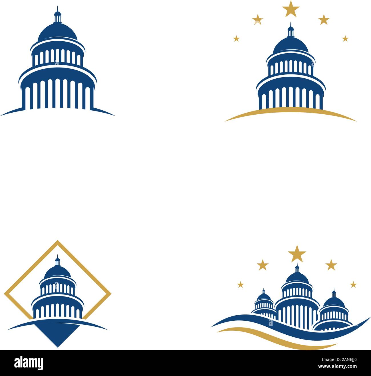 Icône vecteur Capitol illustration design template Illustration de Vecteur
