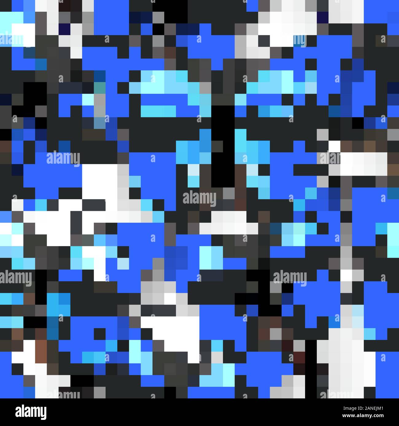 Réaliste, papillons bleu et blanc motif transparent sur fond blanc. Illustration de Vecteur