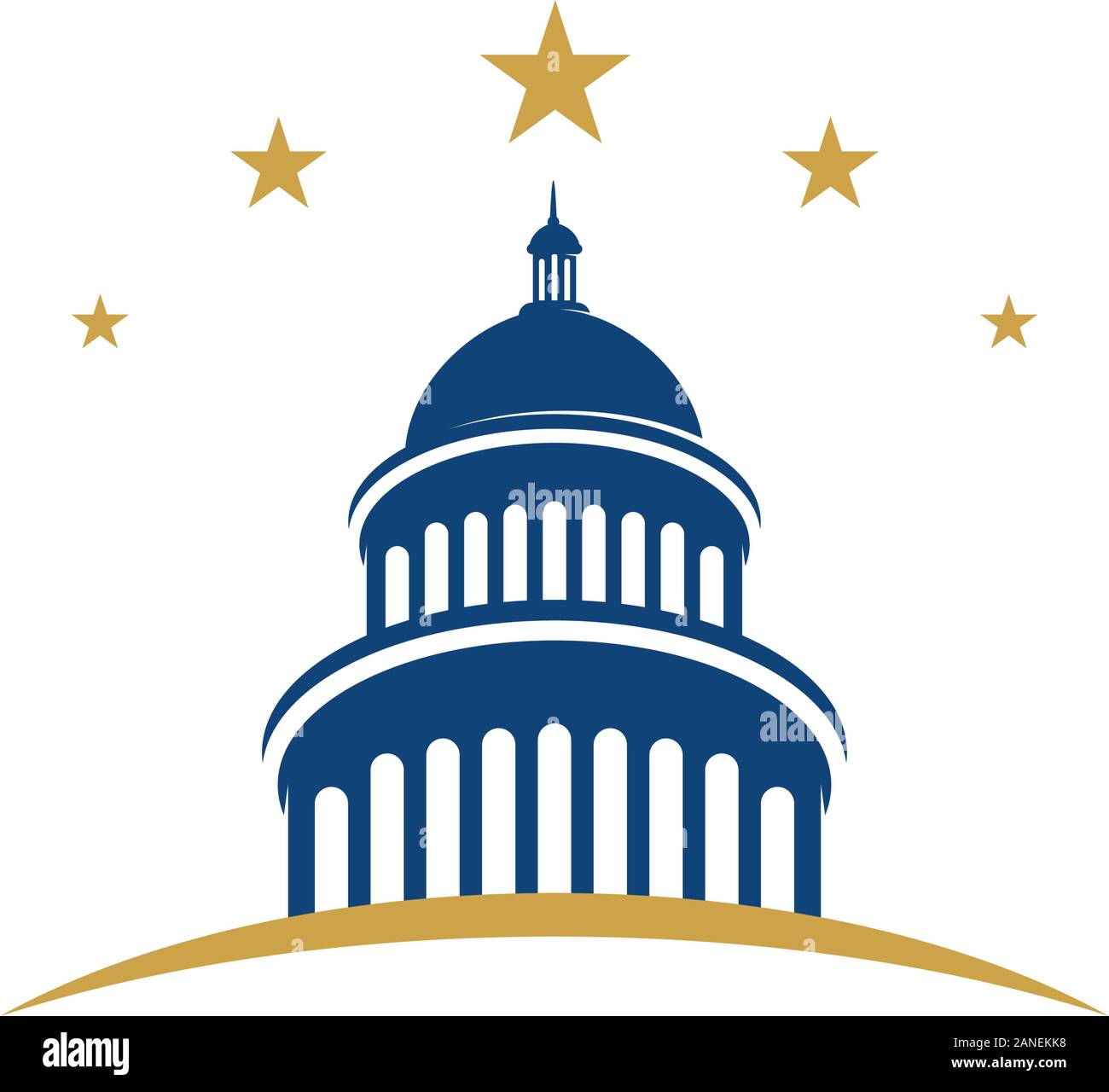 Icône vecteur Capitol illustration design template Illustration de Vecteur