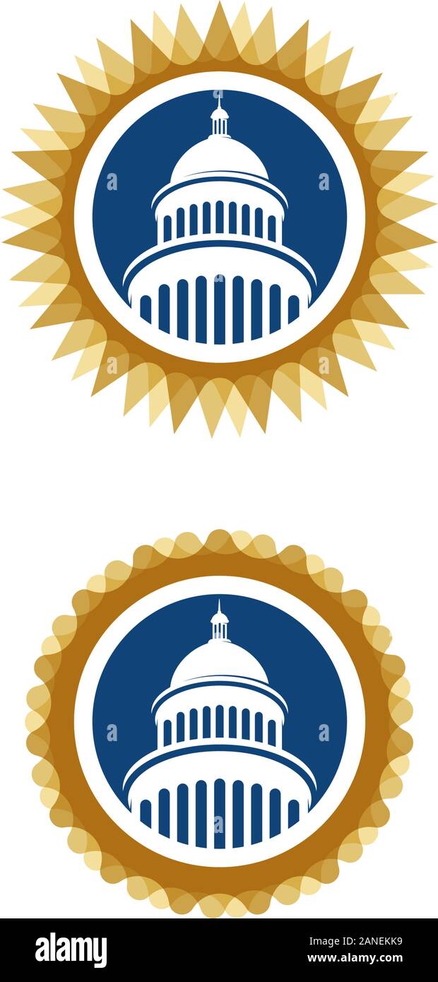 Icône vecteur Capitol illustration design template Illustration de Vecteur