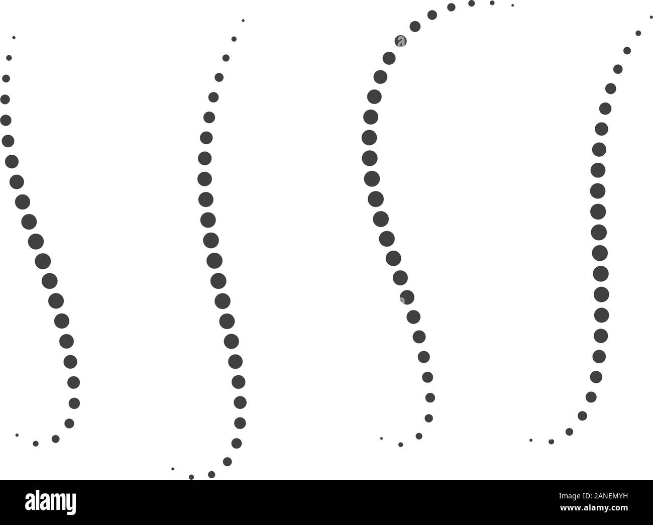 Colonne vertébrale de demi-teinte points cercle vector illustration Illustration de Vecteur