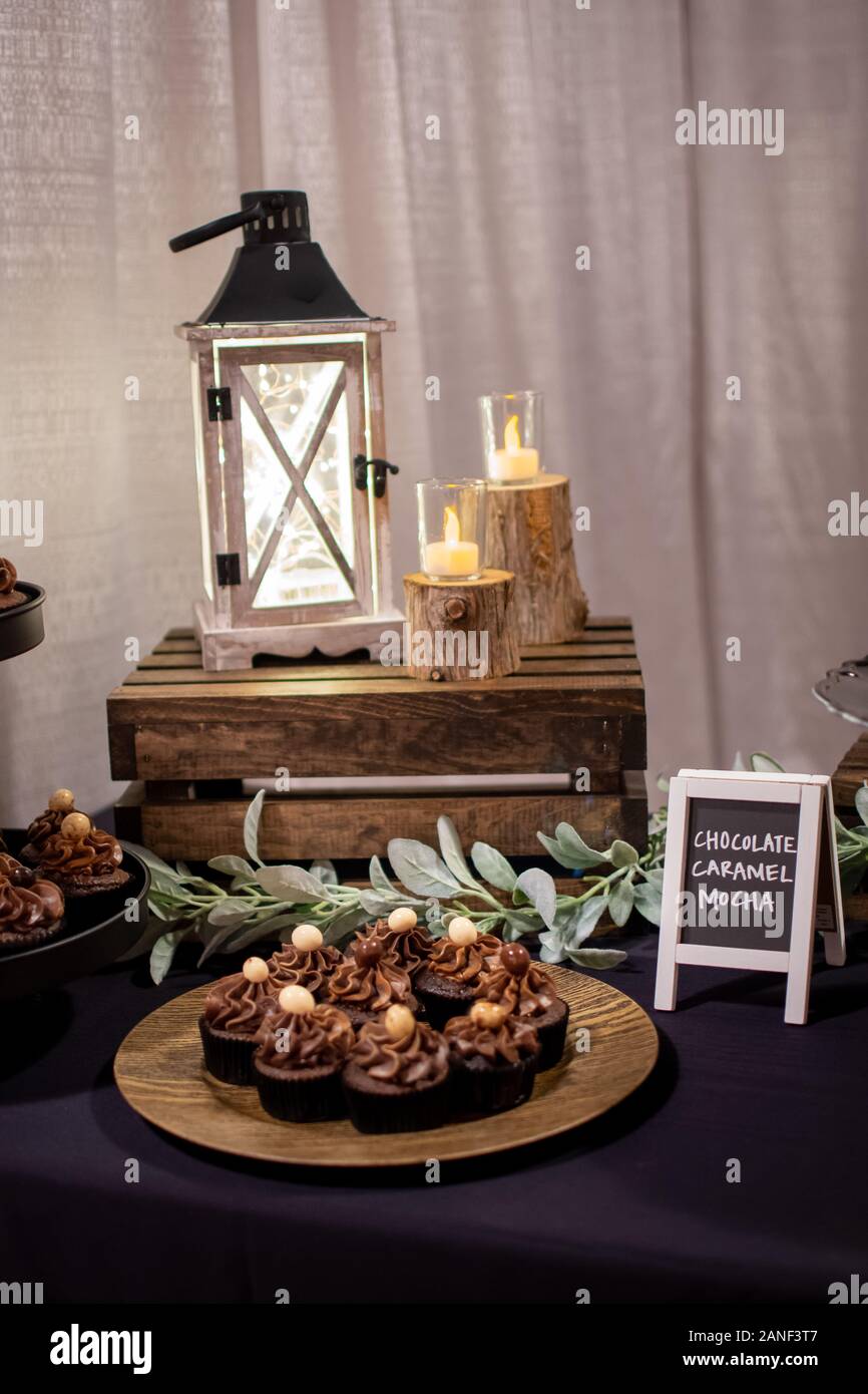 Petits gâteaux au chocolat Banque D'Images