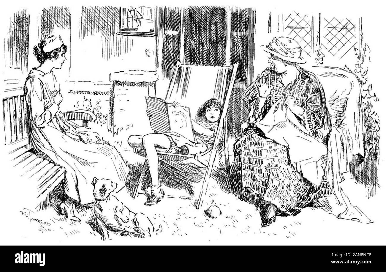 Le Projet Gutenberg cartoon Punch harpe Banque D'Images