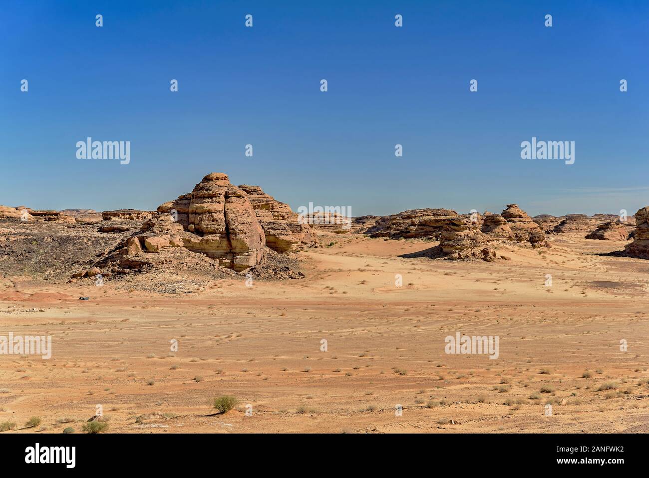 Scènes du désert saoudien Banque D'Images