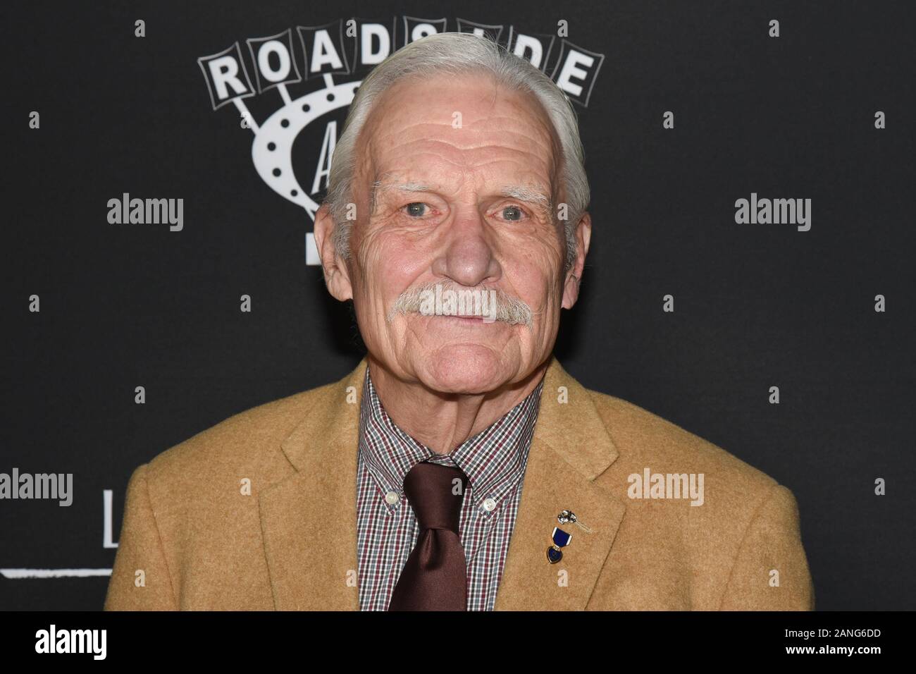 16 janvier 2020, Hollywood, CA, USA : Dale Dye assiste à des attractions routière ''la pleine mesure'' Premiere à l'Arclight Hollywood. (Crédit Image : © ZUMA/Bennight Billy sur le fil) Banque D'Images