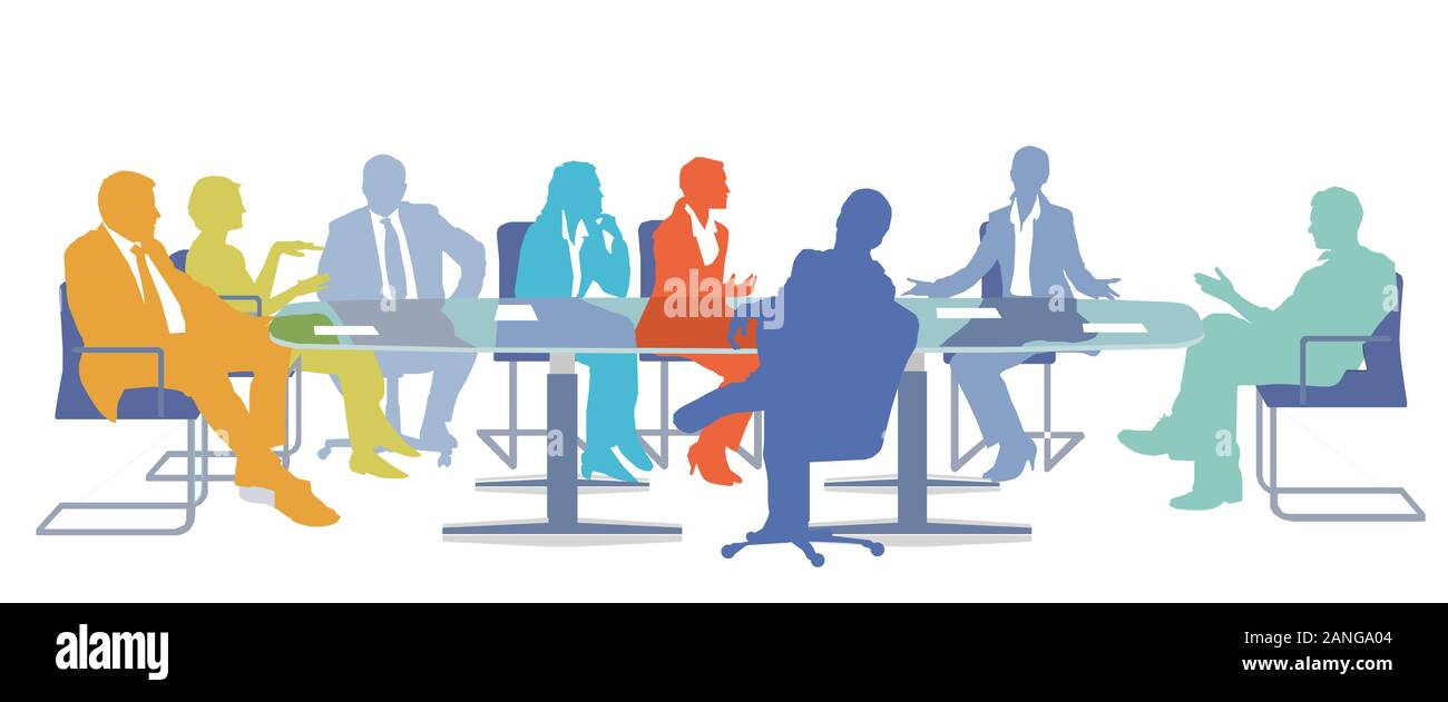 Équipe Entreprises de coopération - illustration Illustration de Vecteur