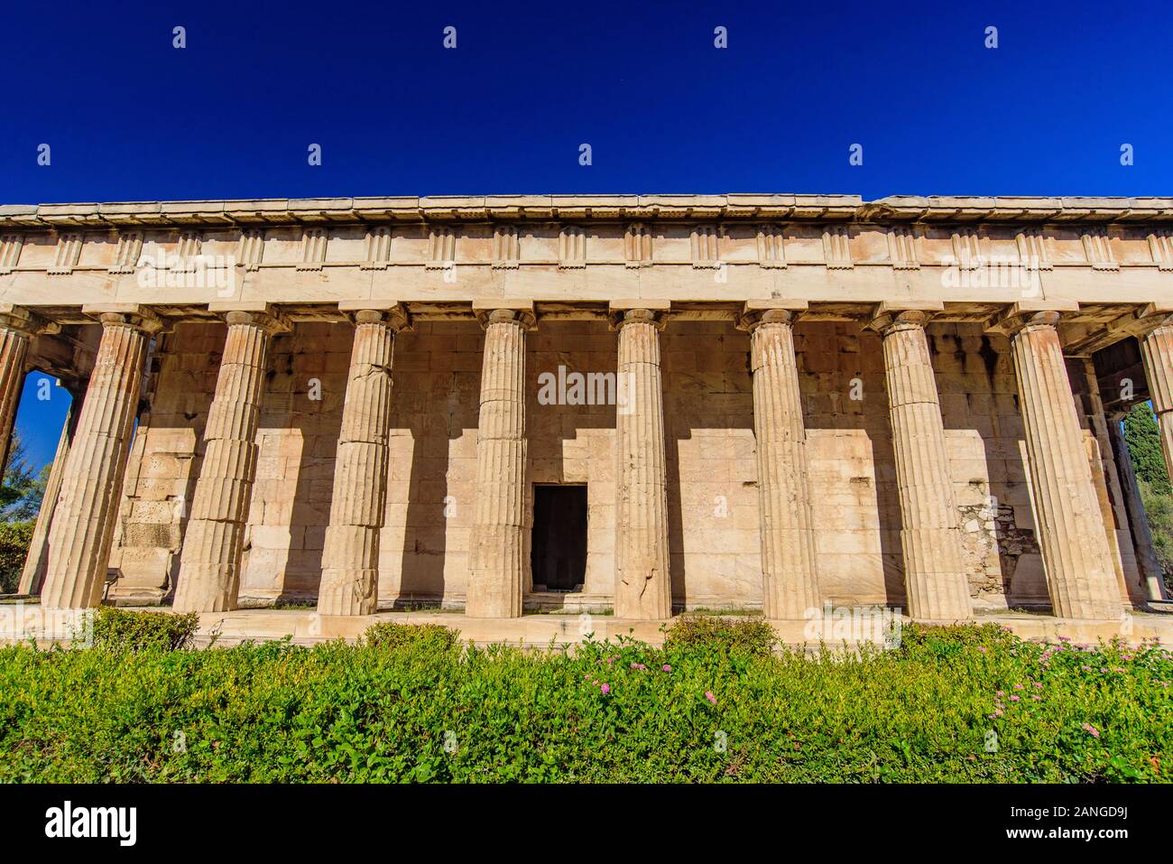 Temple d'Héphaïstos (Hephaisteion), un temple grec à l'Agora d'Athènes à Athènes, Grèce Banque D'Images