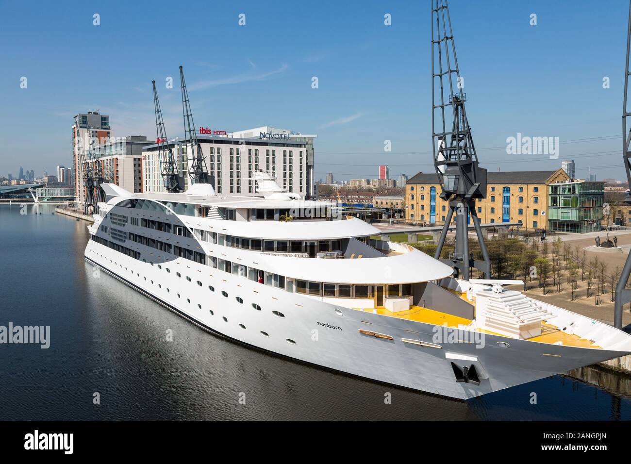 Sunborn Yacht Hotel, Londres, Angleterre Banque D'Images