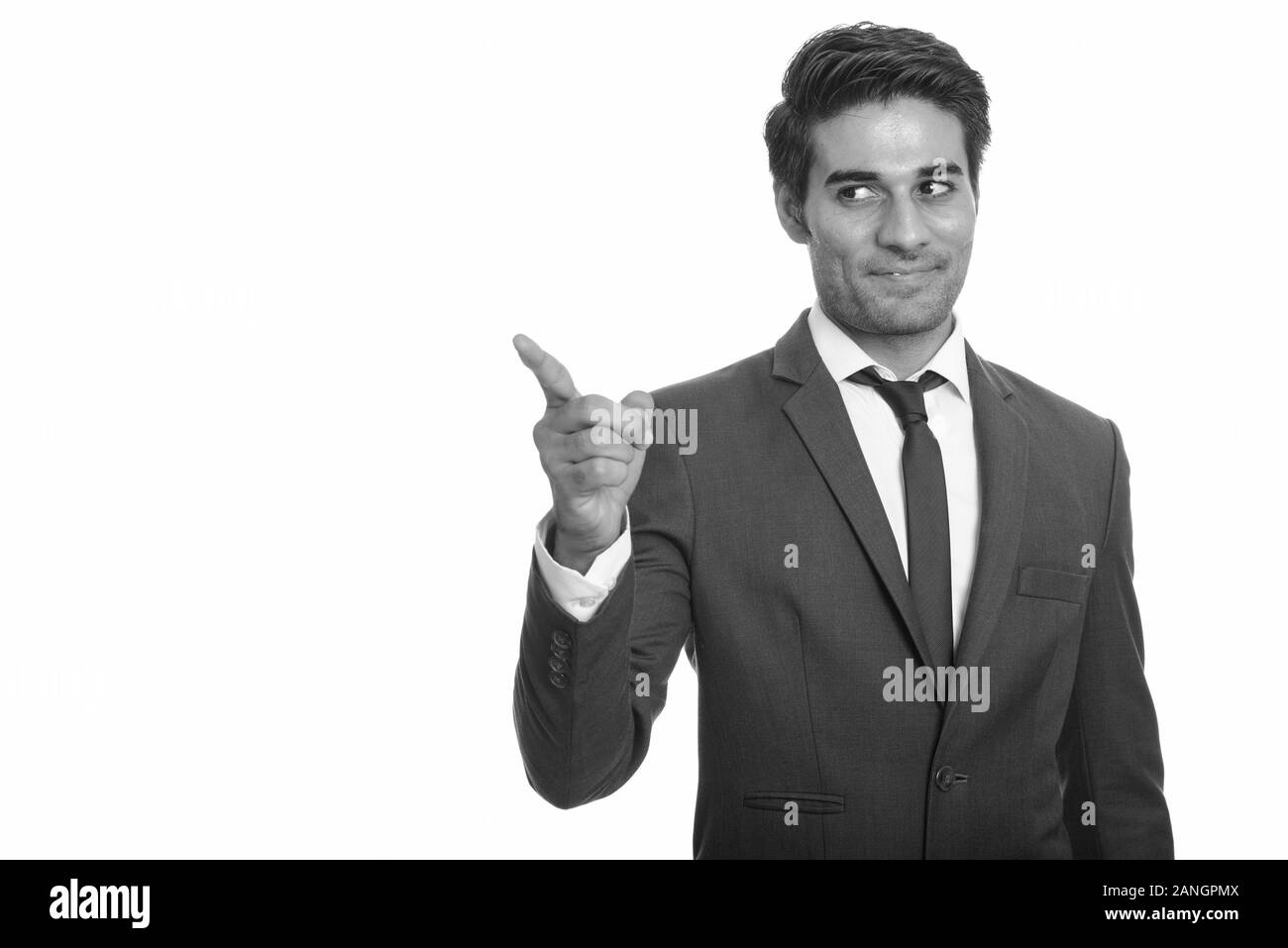 Portrait de jeune homme en costume persan beau Banque D'Images
