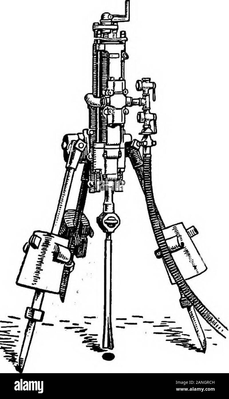 Le Britannica encyclopdia ; un dictionnaire des sciences, des arts, de la littérature et de l'information générale . Ces double-main drillingis préférable, et peut même beessential, d'obtenir une raison-même vitesse de travail. Les exercices de la machine.-l'intro-duction de la machine dans des exercices de fin de 19e siècle^-cen a exercé un rôle important dans le travail sur la fluence-rockexcavation de andspecially en général, sur l'art de l'exploitation minière.par leur utilisation de nombreux grand tun-nels et d'autres travaux d'excavation involvingrock adverseconditions rapidlyand sous ont été effectués avec succès.Avant l'invention des exercices d'ofmachine ce travail pro-g Banque D'Images