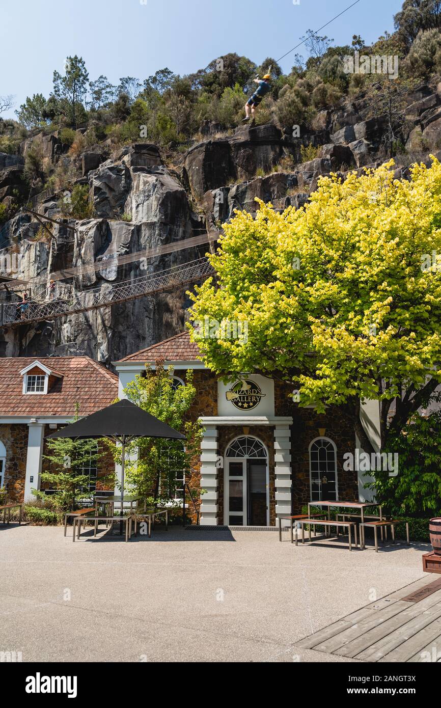 Launceston, Tasmania - 3 janvier 2020 : Le Penny Royal, Launceston. Banque D'Images