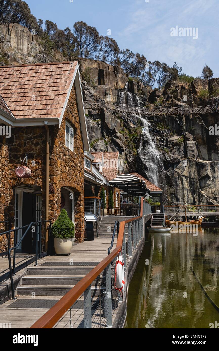 Launceston, Tasmania - 3 janvier 2020 : Le Penny Royal, Launceston. Banque D'Images