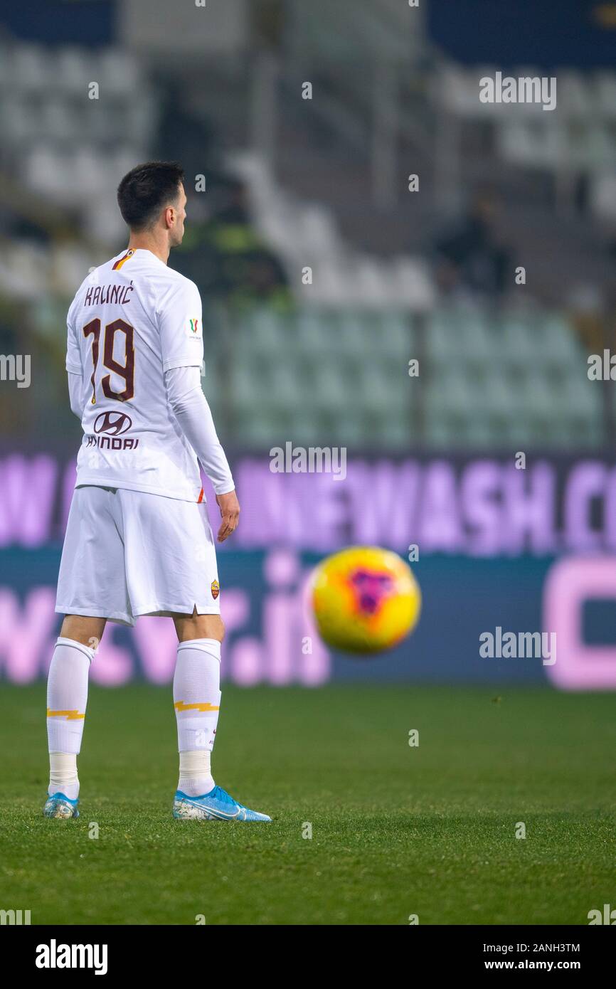 Nikola Kalinic (Roma) au cours de l'italien 'Tim Cup' match entre Parme 0-2 Roma au stade Ennio Tardini le 16 janvier , 2020 à Parme (Italie). (Photo de Maurizio Borsari/AFLO) Banque D'Images