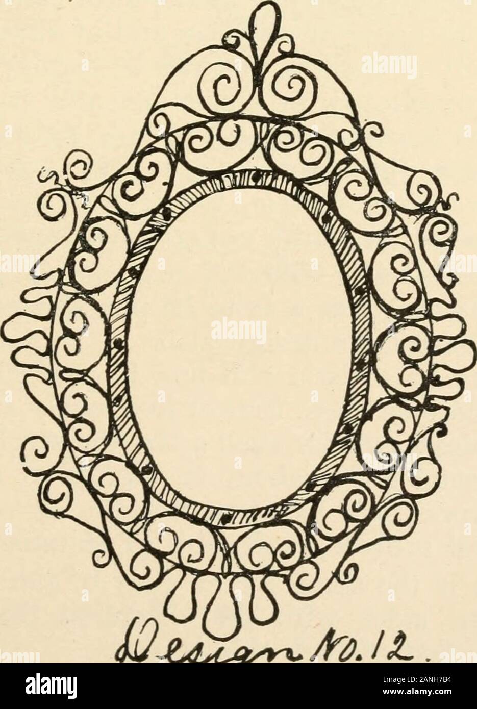 Travail constructif ; . Plier la bande dans un véritable cercle de fourinches (Hameter, et riveter les extrémités avec un coppertack pour former un cercle. Puis avec une paire de coude princers theteeth vers le centre, tel qu'indiqué à la Figure 19. Havingbent toutes les dents pour être à des anges avec le reste de l'thehoop, fit l'un des colliers ronde à l'intérieur du cercle fermer upagainst les dents et mettre l'autre dans un correspondingposition sur l'extérieur. Ainsi, les deux colliers auront les dents entre eux et ont les dents entre elles et tiendra l'hoopsecurely. Poinçon sur huit trous à travers la colla Banque D'Images