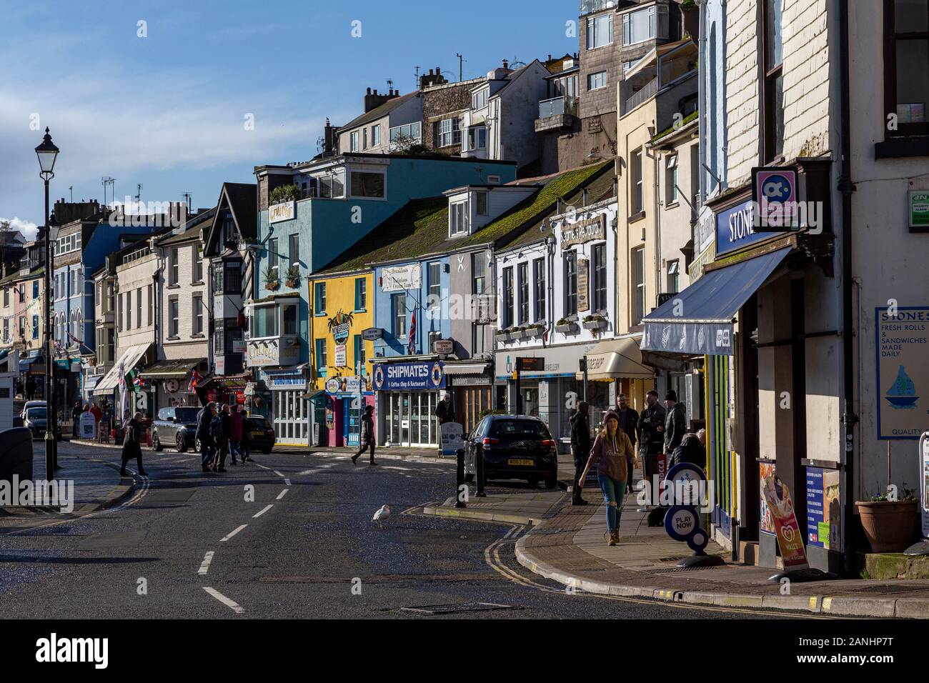 Brixham est un petit village de pêcheurs et une paroisse civile dans le quartier de Torquay dans le comté de Devon, dans le sud-ouest de l'Angleterre. La flotte de pêche, Banque D'Images