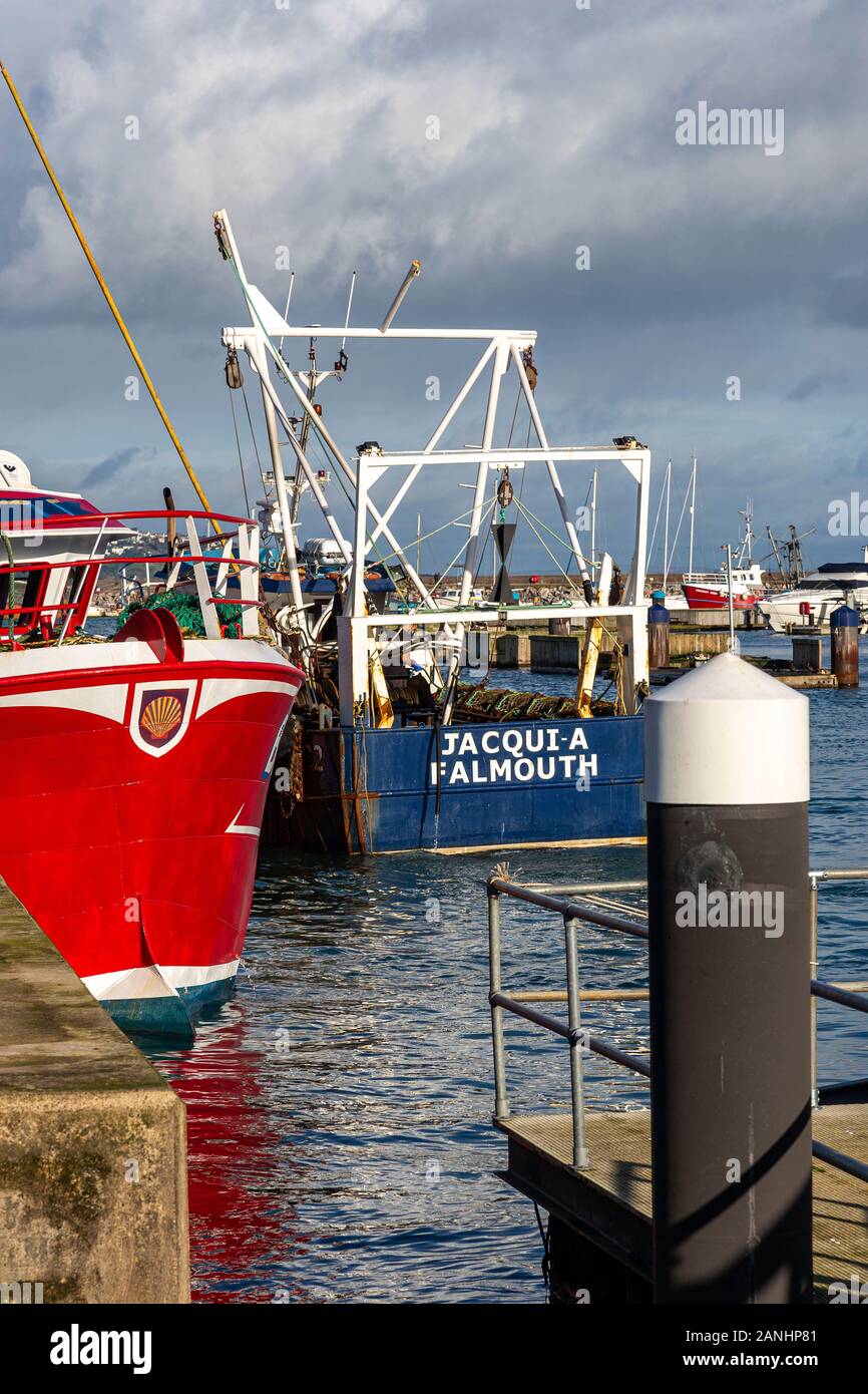 Brixham est un petit village de pêcheurs et une paroisse civile dans le quartier de Torquay dans le comté de Devon, dans le sud-ouest de l'Angleterre. La flotte de pêche, Banque D'Images