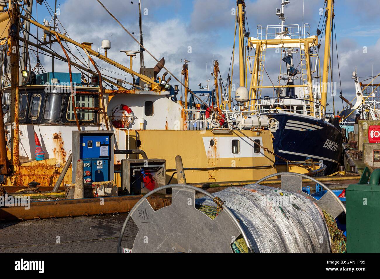 Brixham est un petit village de pêcheurs et une paroisse civile dans le quartier de Torquay dans le comté de Devon, dans le sud-ouest de l'Angleterre. La flotte de pêche, Banque D'Images