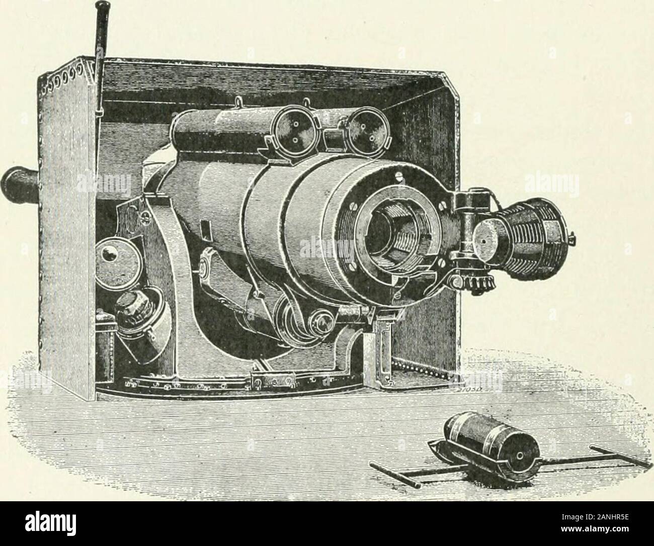 Les merveilles de mechanismA moderne résumé des progrès récents en mécanique, physique et sciences de l'ingénieur . bloc est fixé en place bywhat est appelé l'interruption d'une vis, d'avoir autre linesof Ijlanks et threads. Par cette entente, au lieu ofhaving à visser dans le bloc de culasse avec de nombreux tours,il peut être basculé à droite dans la ])dentelle, et bien fixée withone dixième de tour. L'arrangement de l'threadsin le bloc est tel que de distribuer la souche autant possible la sha conique])e du bloc est considéré comme veryadvantageous, comme lui permettant d'être directement articulée, où Banque D'Images