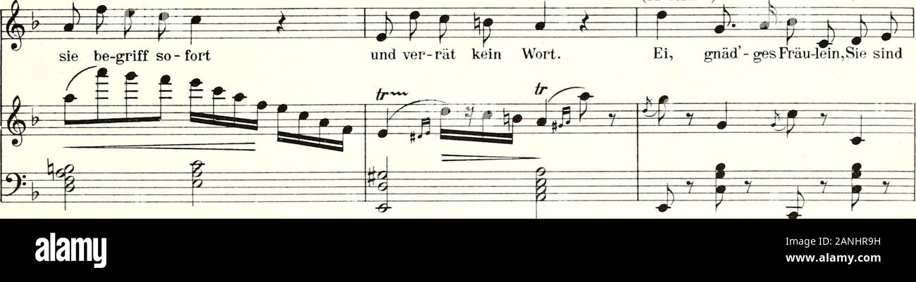 Die ideale Gattin : Operette dans drei akten . Zu (Carmen) en Pennsylvanie. ^-H- ?Iviraibei page.) 7 Ff ? Fr Das ist wiiklichun-er - hört, j'" j.jJp r -p gpppir^f iJ J)r Pa. wirk-lichzu char-mant, oh, wieschade, dass ich sie nicht gekannt längst. Banque D'Images