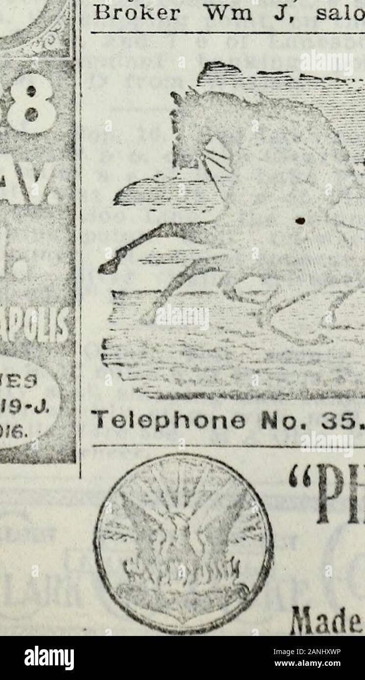 Au Minnesota, Dakota du Nord et du Sud et le Montana gazetteer et annuaire d'entreprises . tation,et bancaire- point. Par courrier R F D D'Hopkins. ROYALTON. Pop, 789. Morrisoncounty. Un village prospère sur thePlatte river et L N P Ry, 10 miless de Little Falls, le siège du comté, 20n de St Cloud, et S7 n w de Minne-apolis. Elle a été constituée en tant que vil-lage en 1887, et est régie par un pres-ident et conseil du village. Elec-tion annuelle en mars. Il contient un operahouse, 2 moulins à farine, 4 hôtels, une crème-ery, 2 banques, méthodiste. ,Épiscopale Catholique et presbytérienne. Aweekly journal, la bannière Banque D'Images