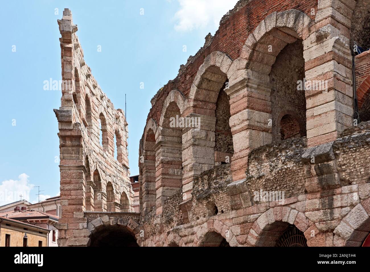Arena, l'amphithéâtre romain. Vérone. L'Italie. Banque D'Images
