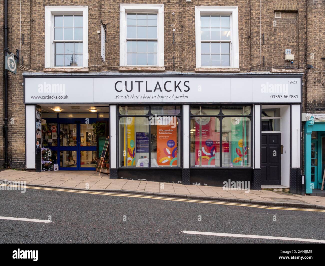 Le Cutlacks d'Ely et matériel accueil boutique Ely UK Banque D'Images