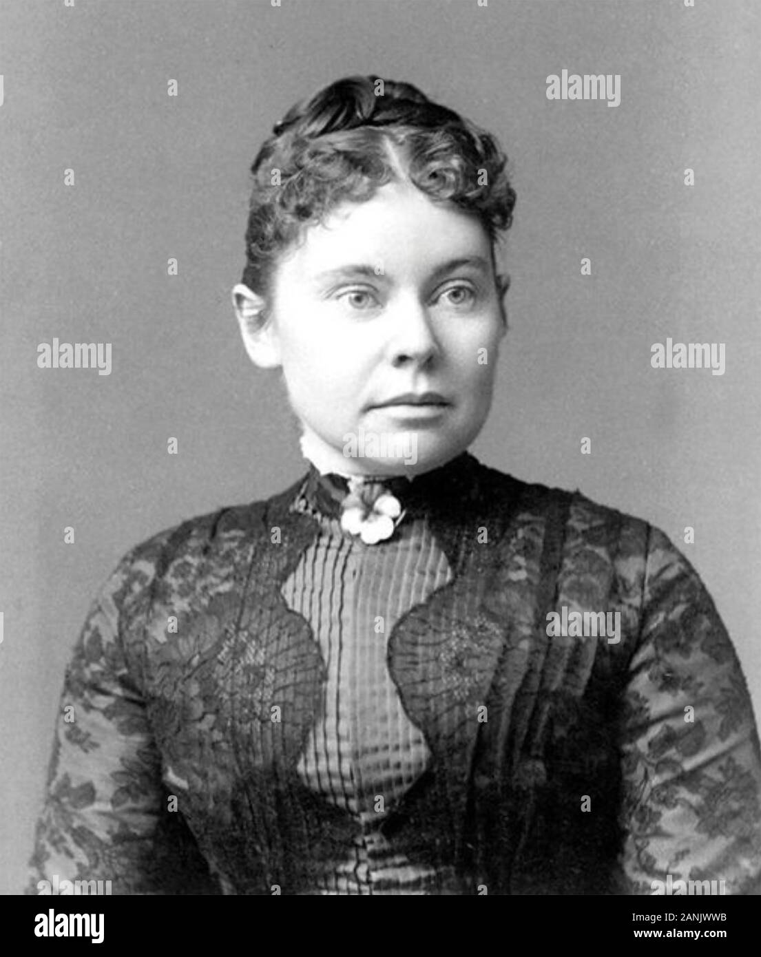LIZZIE BORDEN (1860-1927) American Woman jugé et acquitté de la hache du meurtre de son père et de la belle-mère en 1892 Banque D'Images