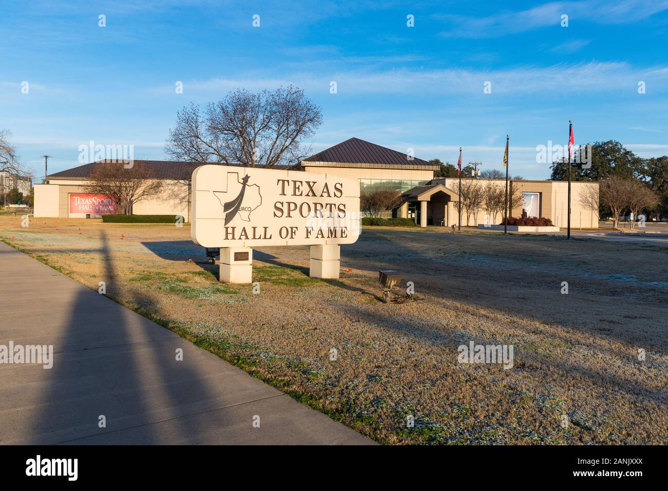Waco, Texas / USA - 12 janvier 2020 : le Temple de la renommée du Sport du Texas à Waco, Texas Banque D'Images
