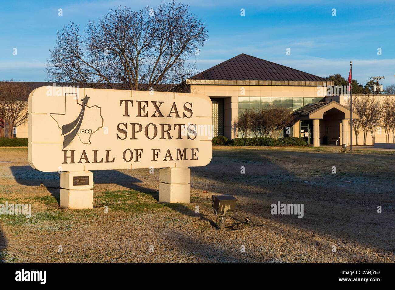Waco, Texas / USA - 12 janvier 2020 : le Temple de la renommée du Sport du Texas à Waco, Texas Banque D'Images