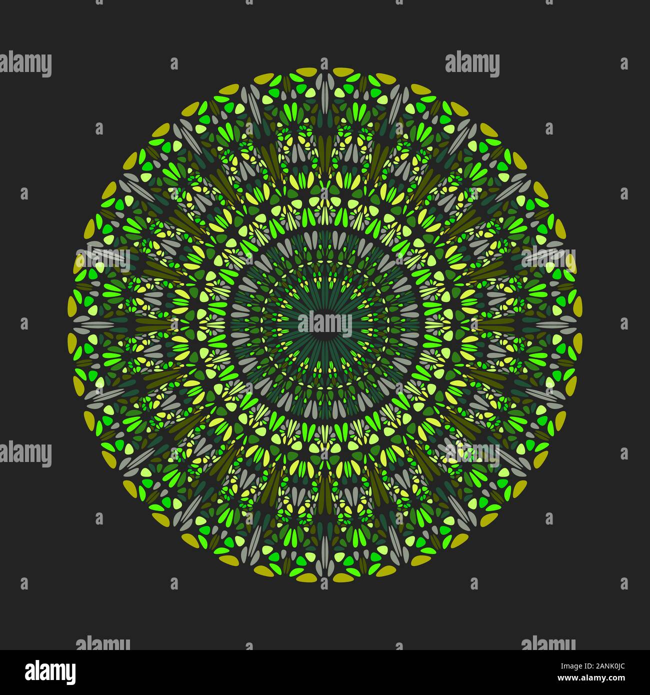 Circulaire coloré motif art mandala de pierre gemme - ornement ornements vecteur géométrique Conception graphique Illustration de Vecteur